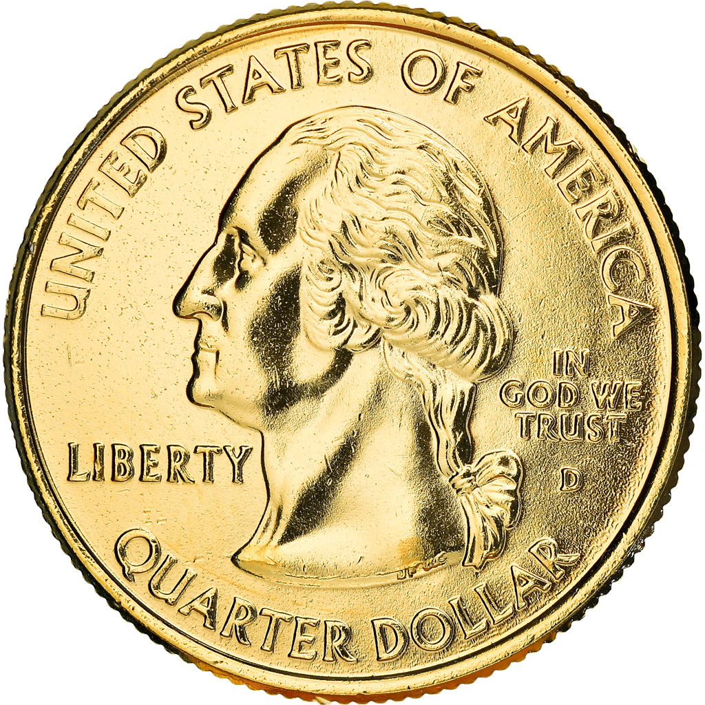 Münze, Vereinigte Staaten, West Virginia, Quarter, 2005, golden, VZ+