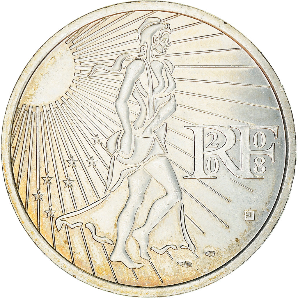 France, 15 Euro, 2008, MS(60-62), Silver, Gadoury:2, KM:1535