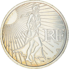 France, 15 Euro, 2008, MS(60-62), Silver, Gadoury:2, KM:1535