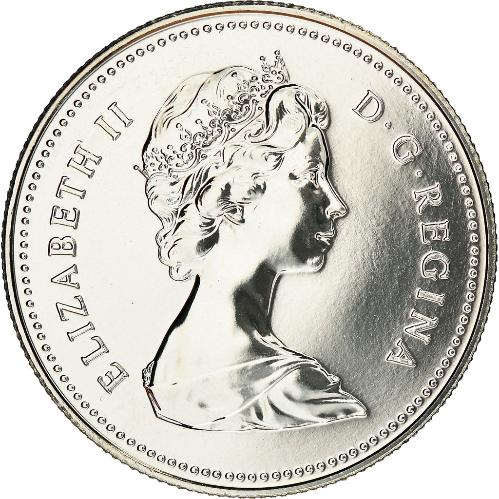 Coin, Canada, Elizabeth II, 50 Cents, 1980, Royal Canadian Mint, Ottawa
