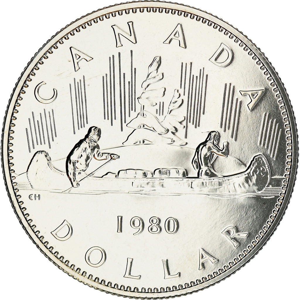 Coin, Canada, Elizabeth II, Dollar, 1980, Royal Canadian Mint, Ottawa