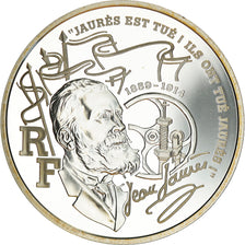 Moneda, Francia, Jean Jaurès, 100 Francs, 1999, Paris, Proof, FDC, Plata