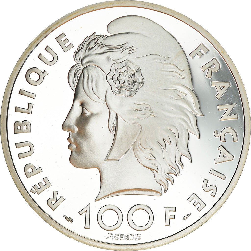 Coin, France, 100 Francs-15 Ecus, 1993, MS(65-70), Silver, KM:1030