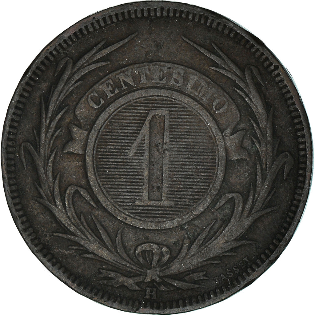 Coin, Uruguay, Centesimo, 1869, Uruguay Mint, Paris, Berlin, Vienna, EF(40-45)