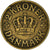 Moneda, Dinamarca, Christian X, 2 Kroner, 1925, Copenhagen, BC+, Aluminio -