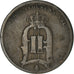 Moneda, Suecia, Oscar II, 2 Öre, 1875, BC+, Bronce, KM:735