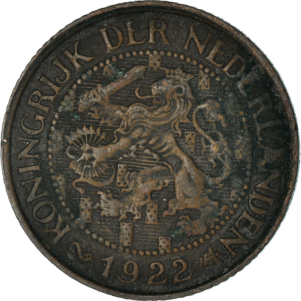 Coin, Netherlands, Wilhelmina I, Cent, 1922, VF(20-25), Bronze, KM:152
