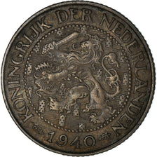 Coin, Netherlands, Wilhelmina I, Cent, 1940, AU(50-53), Bronze, KM:152