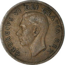 Coin, Canada, Elizabeth II, Cent, 1952, Royal Canadian Mint, AU(50-53), Copper