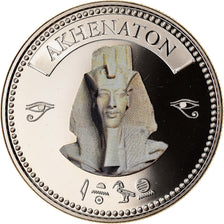 Egypt, Medal, Trésors d'Egypte, Akhenaton, MS(65-70), Copper-nickel