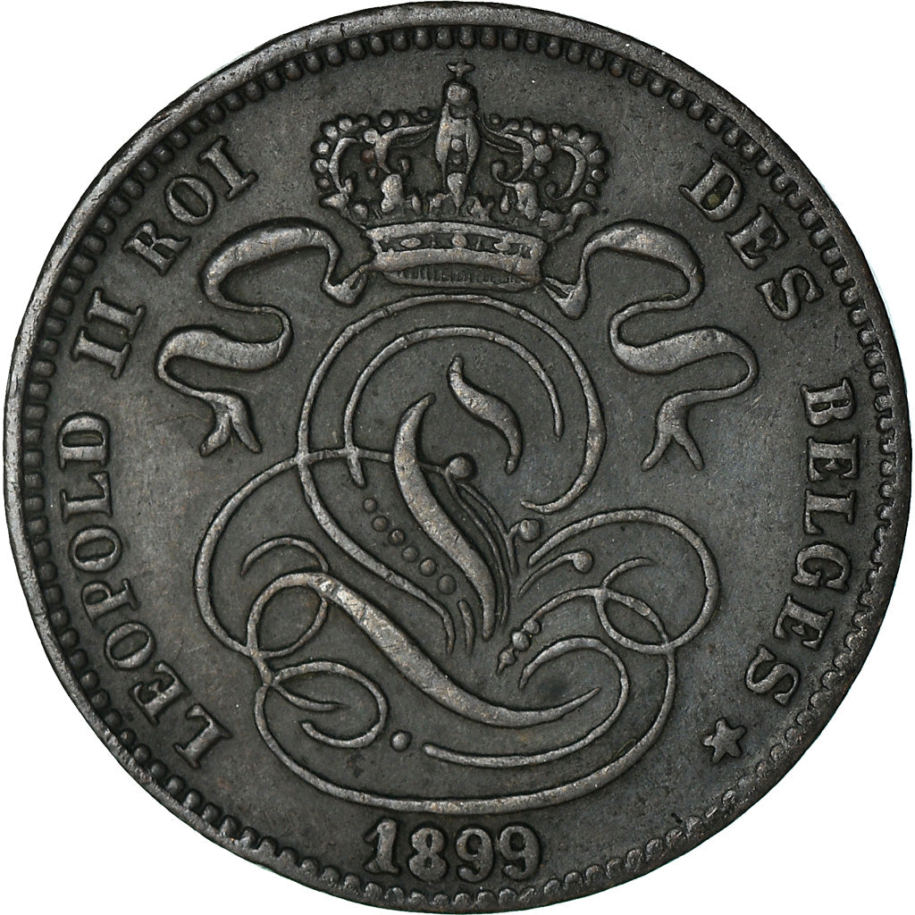 Coin, Belgium, Leopold II, Centime, 1899, VF(30-35), Copper, KM:33.1