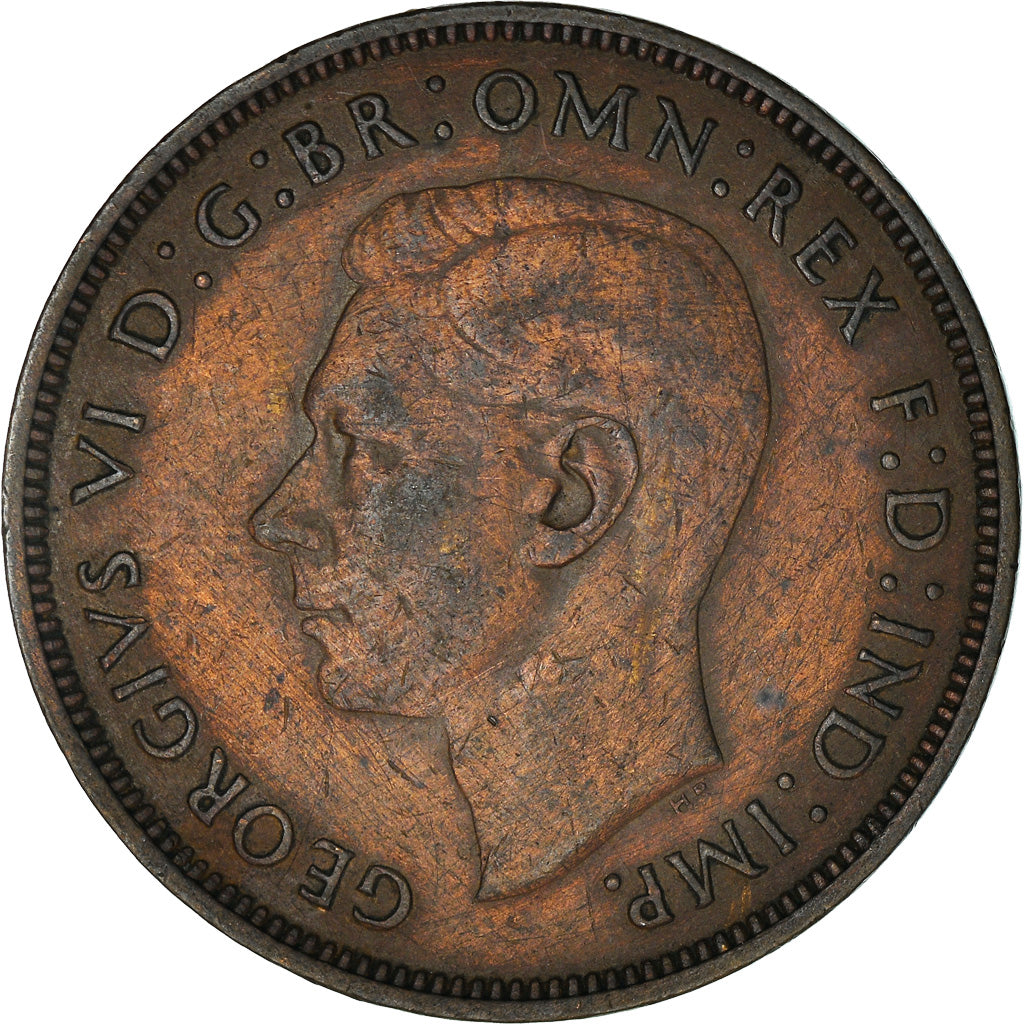 Münze, Großbritannien, George VI, Penny, 1945, SS, Bronze, KM:845