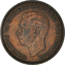Münze, Großbritannien, George VI, Penny, 1945, SS, Bronze, KM:845