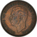 Münze, Großbritannien, George VI, Penny, 1945, SS, Bronze, KM:845