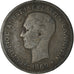 Munten, Griekenland, George I, 5 Lepta, 1869, Strassburg, FR, Koper, KM:42