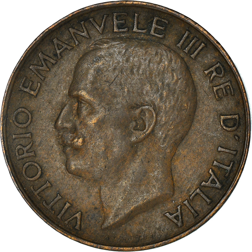 Monnaie, Italie, Vittorio Emanuele III, 5 Centesimi, 1924, Rome, TTB+, Bronze