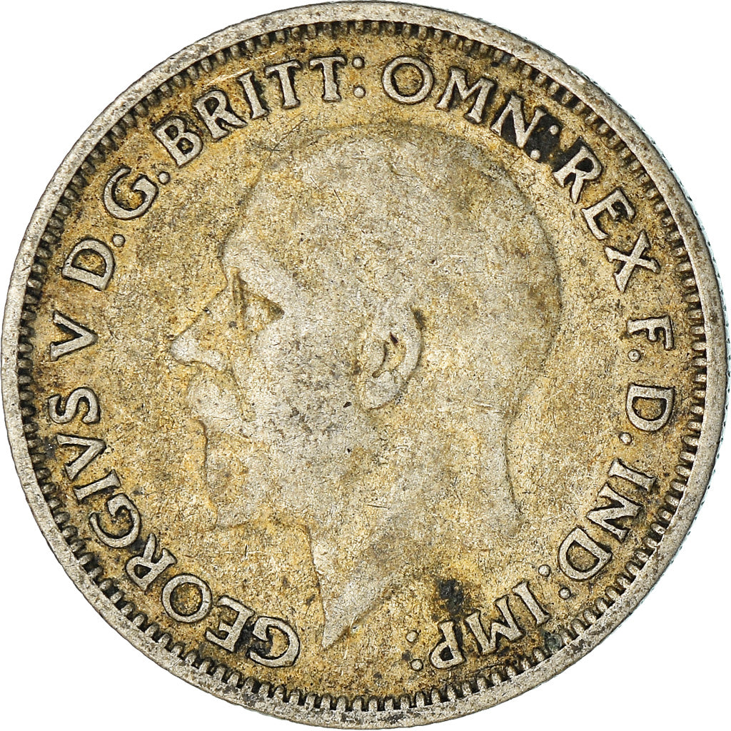 Coin, Great Britain, George V, 6 Pence, 1936, VF(30-35), Silver, KM:832