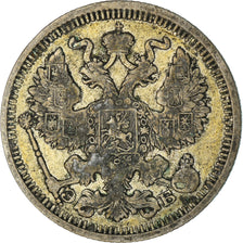 Moneta, Russia, Nicholas II, 20 Kopeks, 1910, Saint-Petersburg, MB+, Argento