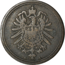 Moneta, GERMANIA - IMPERO, Wilhelm I, Pfennig, 1876, Berlin, MB+, Rame, KM:1