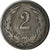 Moneda, Hungría, Franz Joseph I, 2 Filler, 1897, Kormoczbanya, BC+, Bronce