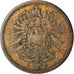 Coin, GERMANY - EMPIRE, Wilhelm I, 2 Pfennig, 1875, Hambourg, EF(40-45), Copper