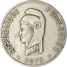 Coin, FRENCH AFARS & ISSAS, 100 Francs, 1975, Paris, VF(30-35), Copper-nickel