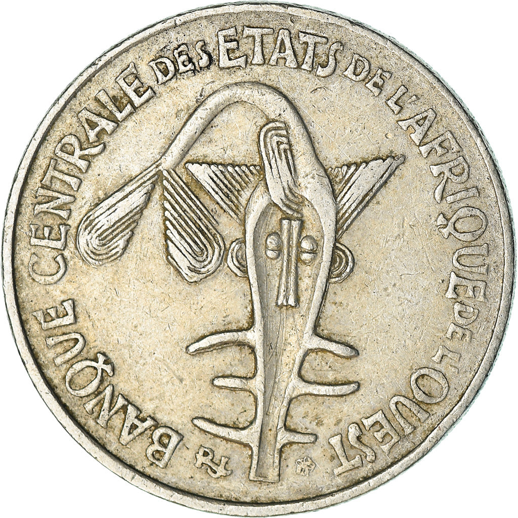 Münze, West African States, 50 Francs, 1995, SS, Copper-nickel, KM:6