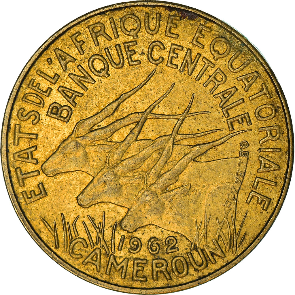 Moneta, Stati dell’Africa equatoriale, 5 Francs, 1962, Paris, BB