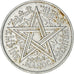 Coin, Morocco, Mohammed V, 2 Francs, 1951, Paris, AU(55-58), Aluminum, KM:47