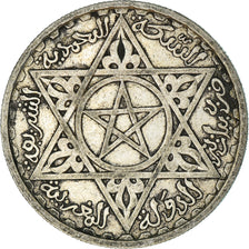 Coin, Morocco, Mohammed V, 100 Francs, 1953, Paris, EF(40-45), Silver, KM:52