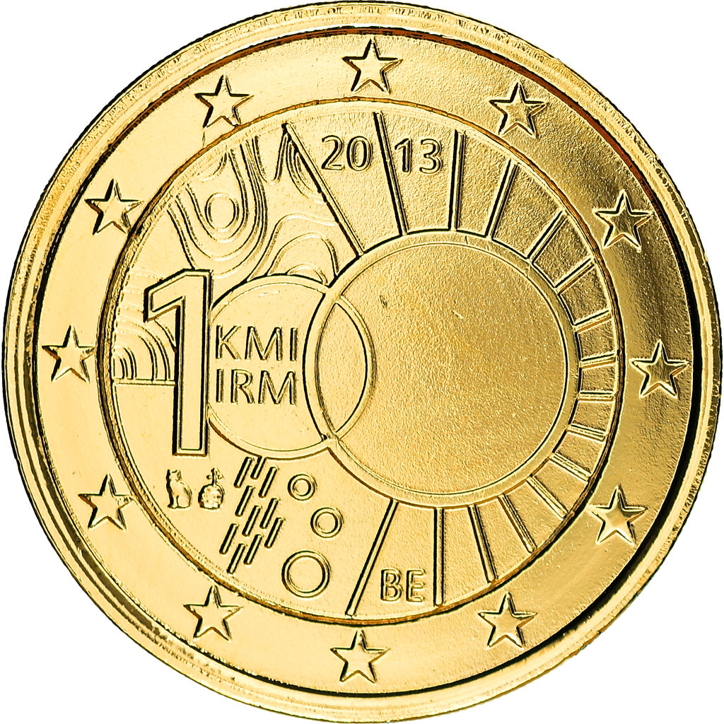 Belgique, 2 Euro, Institut Météorologique, 2013, Bruxelles, SPL, Bi-Metallic