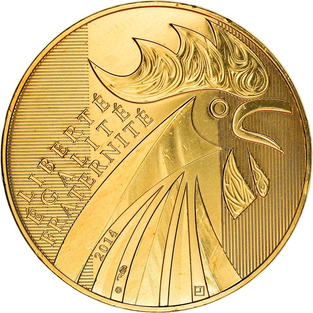 Frankreich, 10 Euro, 2014, Coq, UNZ, Silber, Gadoury:EU656