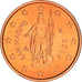 San Marino, 2 Euro Cent, 2004, Rome, UNC, Copper Plated Steel, KM:441