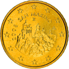 San Marino, 50 Euro Cent, 2008, Rome, MS(63), Brass, KM:484