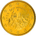 San Marino, 50 Euro Cent, 2008, Rome, MS(63), Brass, KM:484