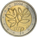 Finlandia, 2 Euro, EU expansion, 2004, Vantaa, SPL, Bi-metallico, KM:114