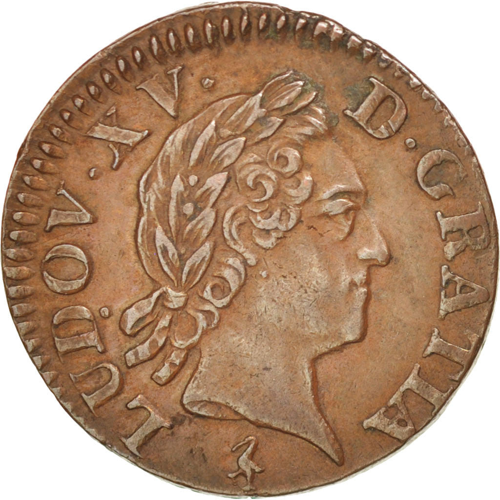 FRANCE, Liard à la vieille tête, Liard, 1768, Paris, KM #543.1, AU(50-53), Coppe