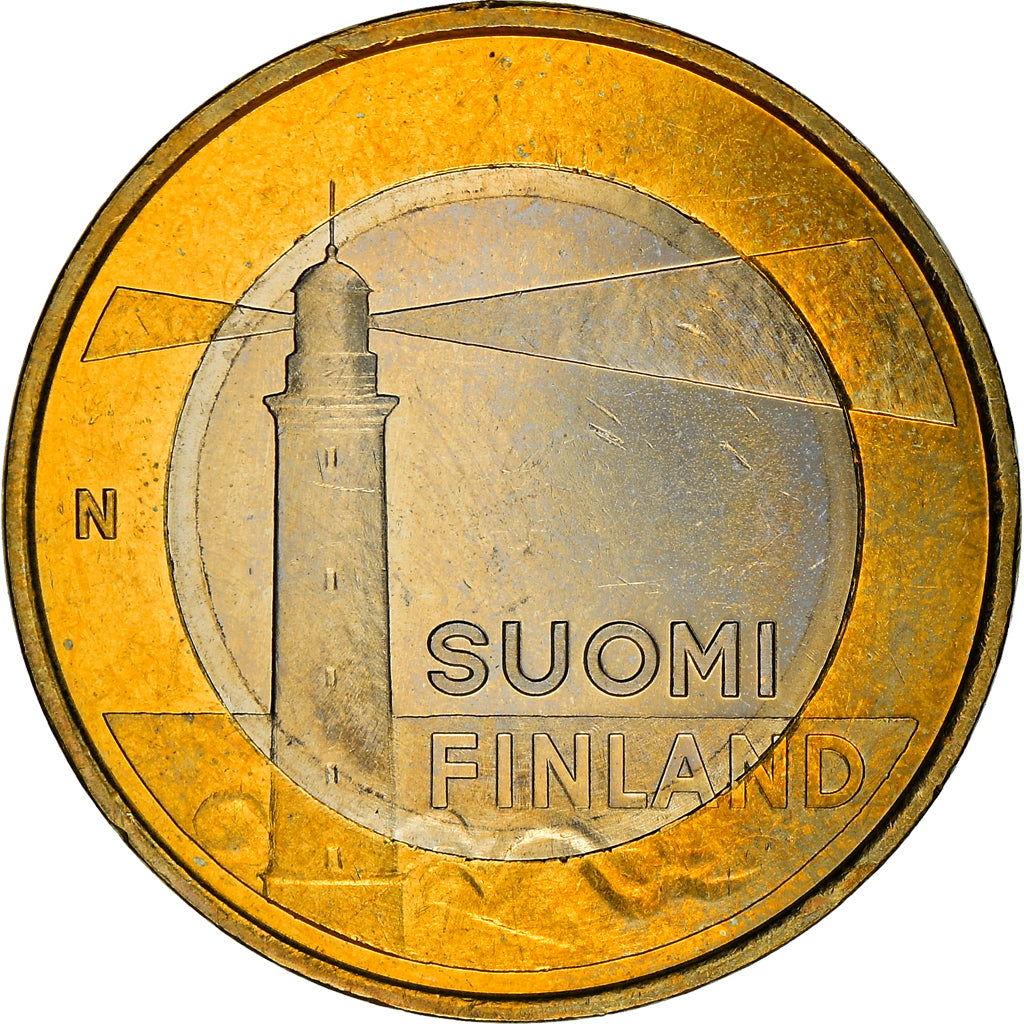 Finlandia, 5 Euro, Le phare de Sälskär, 2013, Vantaa, SPL-, Bi-metallico