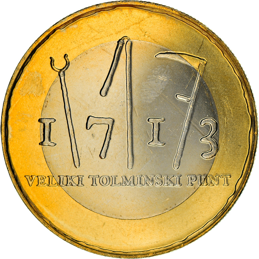 Slowenien, 3 Euro, 2013, UNZ+, Bi-Metallic, KM:108