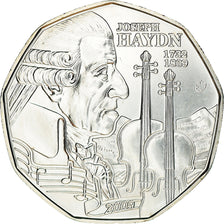 Áustria, 5 Euro, 2009, MS(65-70), Prata, KM:3170