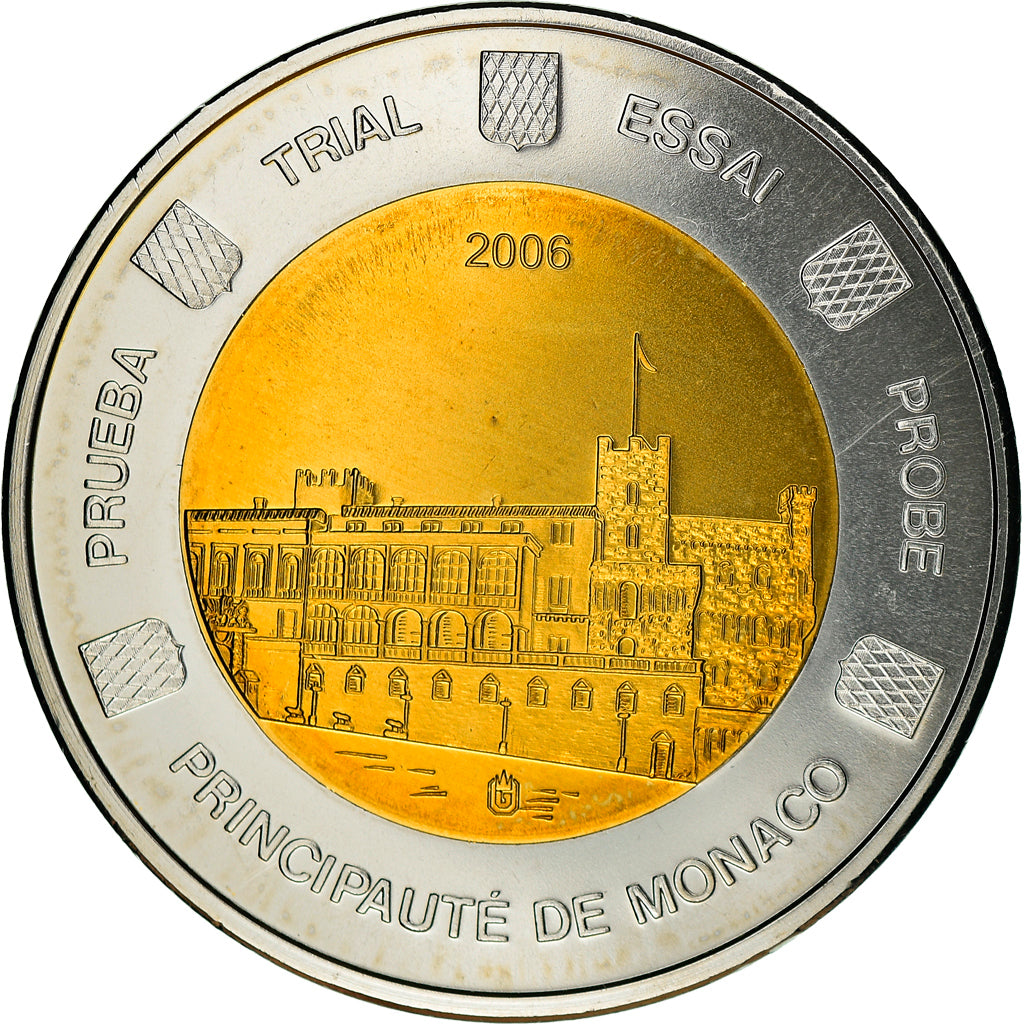 Monaco, Médaille, Essai 2 euros, 2006, FDC, Bi-Metallic