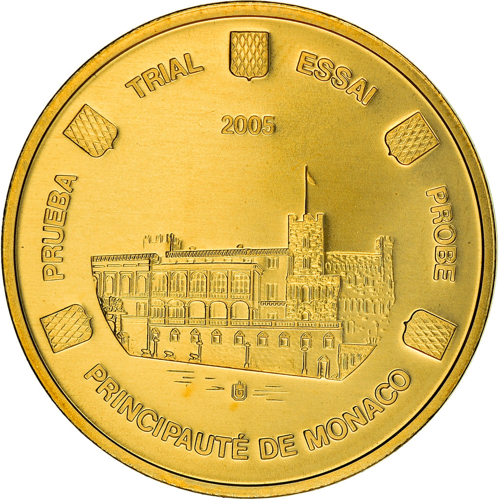 Monaco, 20 Euro Cent, 2005, unofficial private coin, UNZ+, Messing