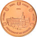 Mónaco, 2 Euro Cent, 2005, unofficial private coin, MS(65-70), Aço Cromado a