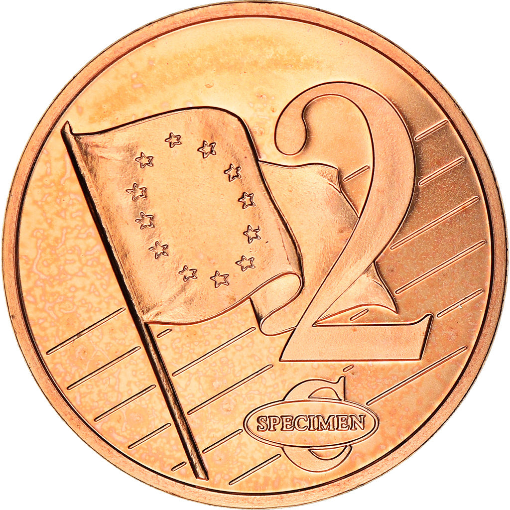 Monaco, 2 Euro Cent, 2005, unofficial private coin, MS(64), Copper Plated Steel