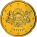 Latvia, 20 Euro Cent, 2014, Stuttgart, MS(60-62), Brass, KM:154