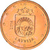 Letonia, 5 Euro Cent, 2014, Stuttgart, EBC+, Cobre chapado en acero, KM:152