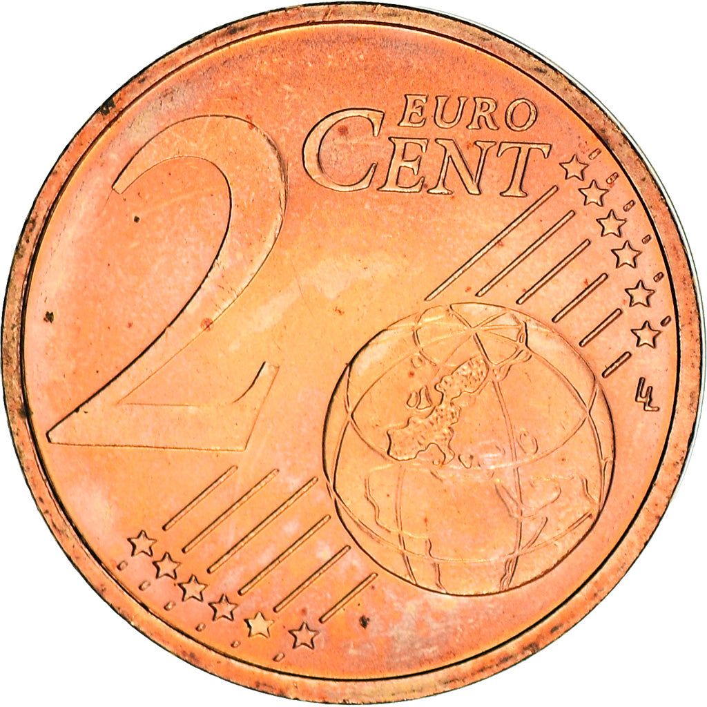 Letonia, 2 Euro Cent, 2014, EBC+, Cobre chapado en acero