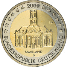 Federale Duitse Republiek, 2 Euro, Saarland, 2009, Munich, UNC, Bi-Metallic
