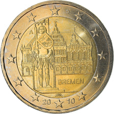 GERMANIA - REPUBBLICA FEDERALE, 2 Euro, 2010, Berlin, SPL+, Bi-metallico, KM:285