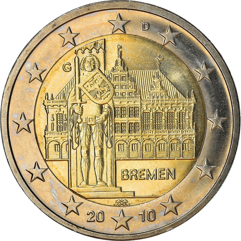 République fédérale allemande, 2 Euro, 2010, Karlsruhe, SPL+, Bi-Metallic